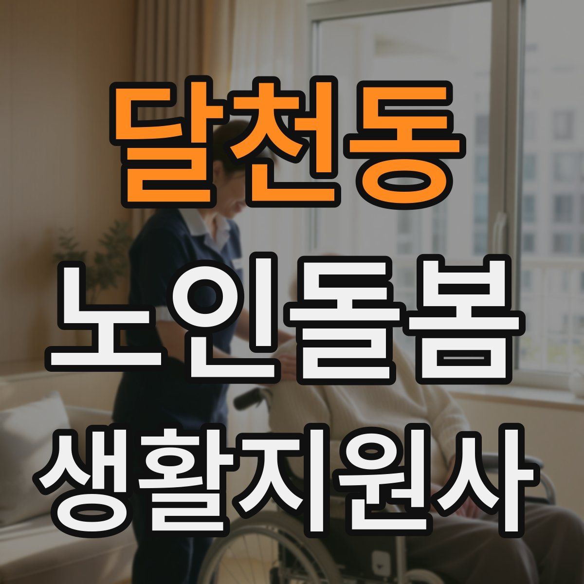 달천동 노인돌봄생활지원사 자격증