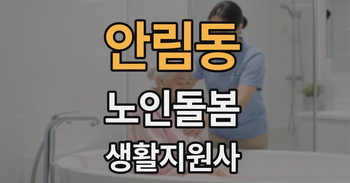 안림동 노인돌봄생활지원사 자격증