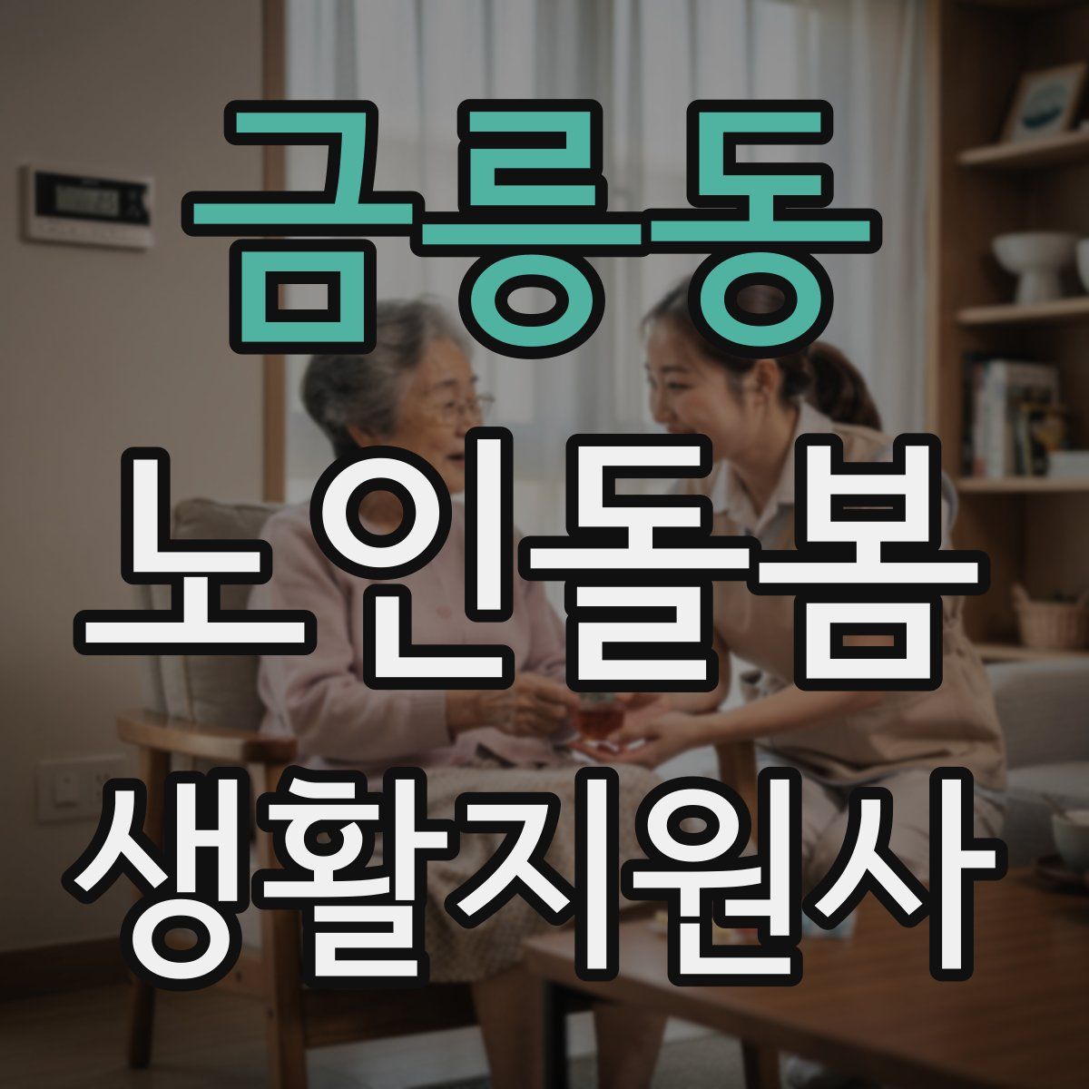 금릉동 노인돌봄생활지원사 자격증
