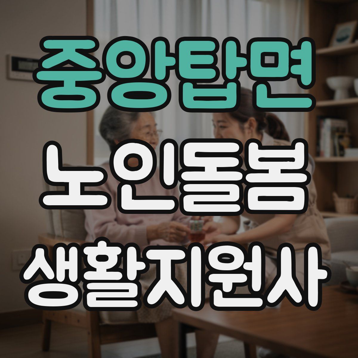 중앙탑면 노인돌봄생활지원사 자격증