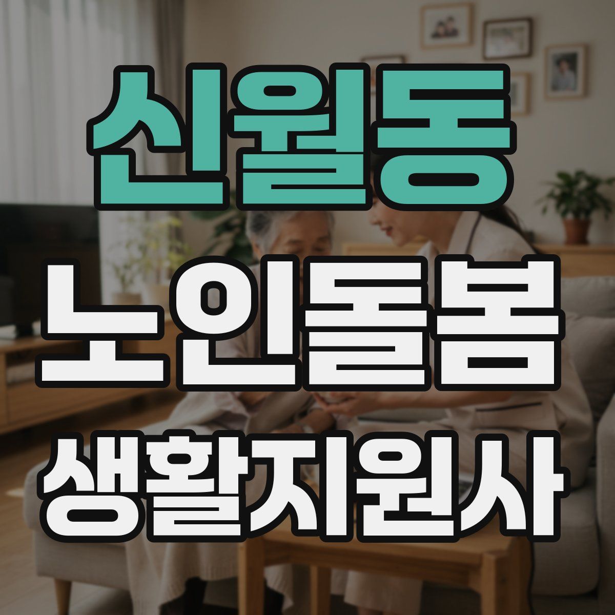 신월동 노인돌봄생활지원사 자격증