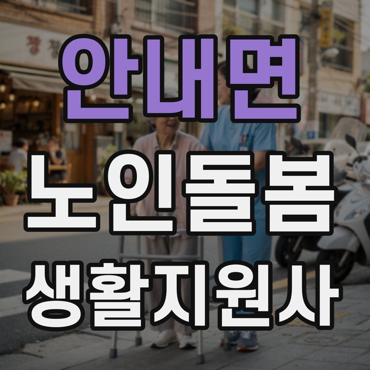 안내면 노인돌봄생활지원사 자격증