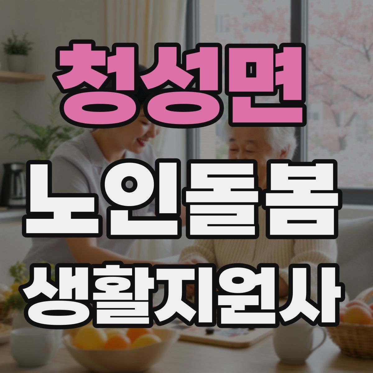 청성면 노인돌봄생활지원사 자격증 장보기 동행이 필요할 때 체크 포인트