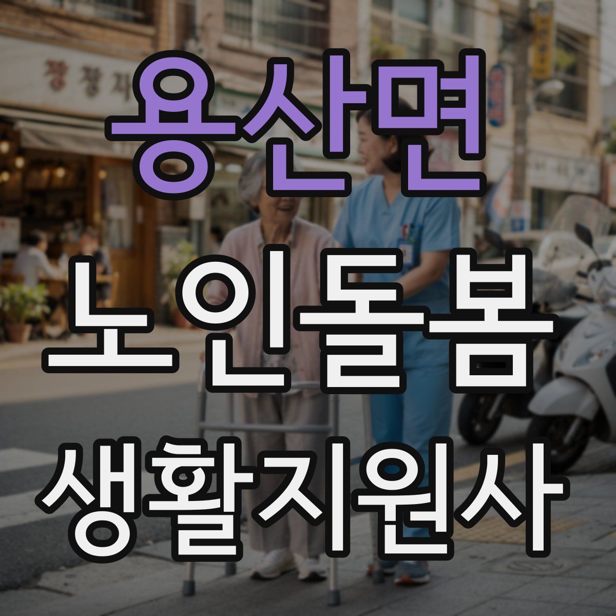 용산면 노인돌봄생활지원사 자격증