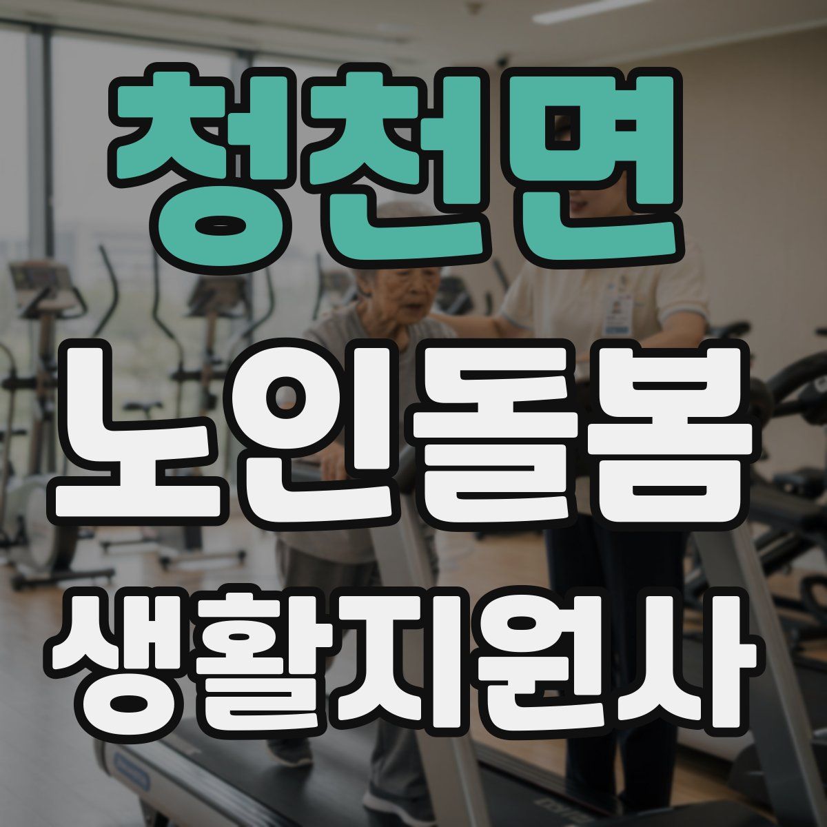 청천면 노인돌봄생활지원사 자격증