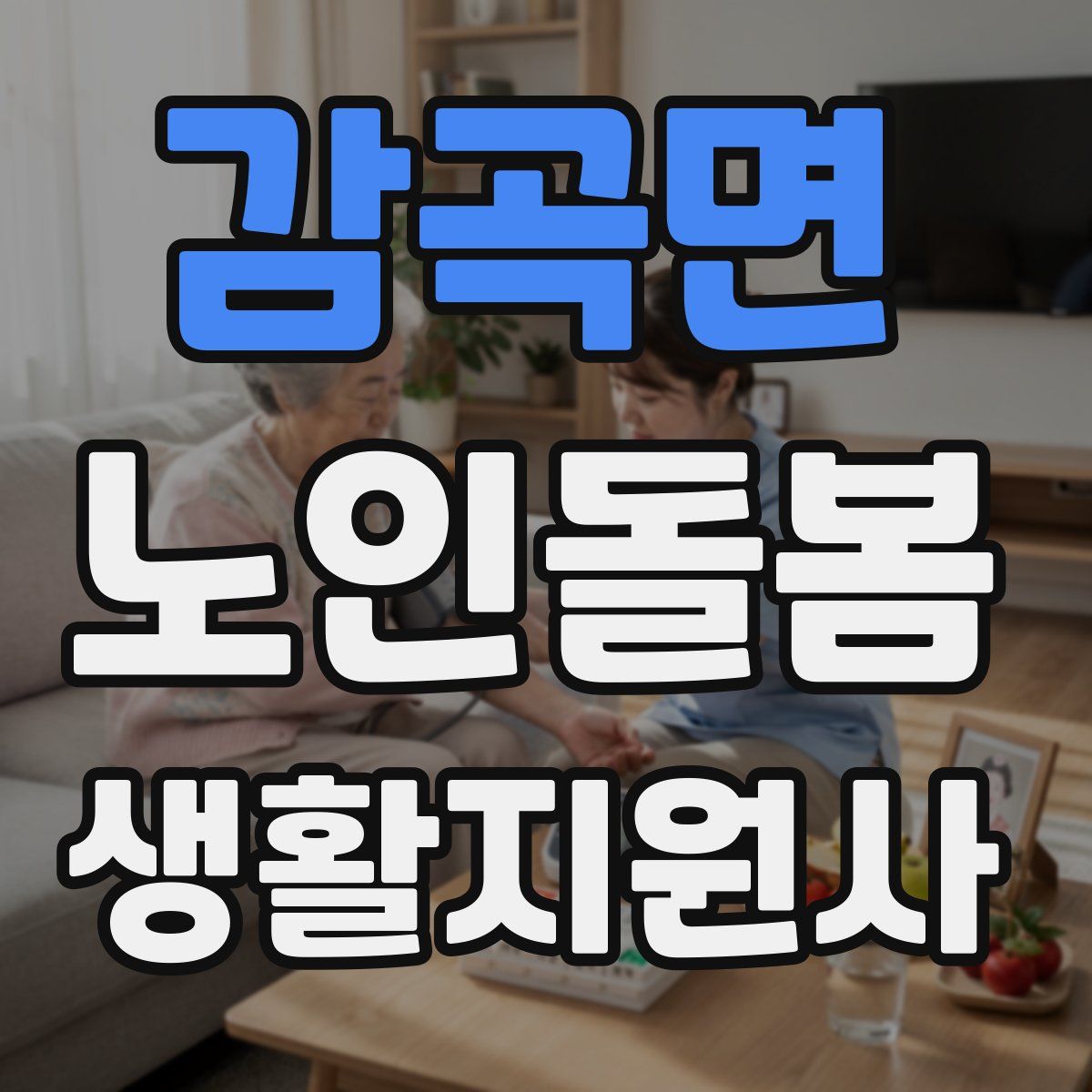 감곡면 노인돌봄생활지원사 자격증