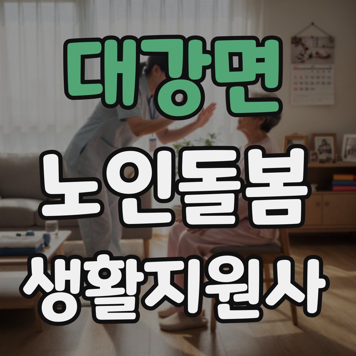 대강면 노인돌봄생활지원사 자격증