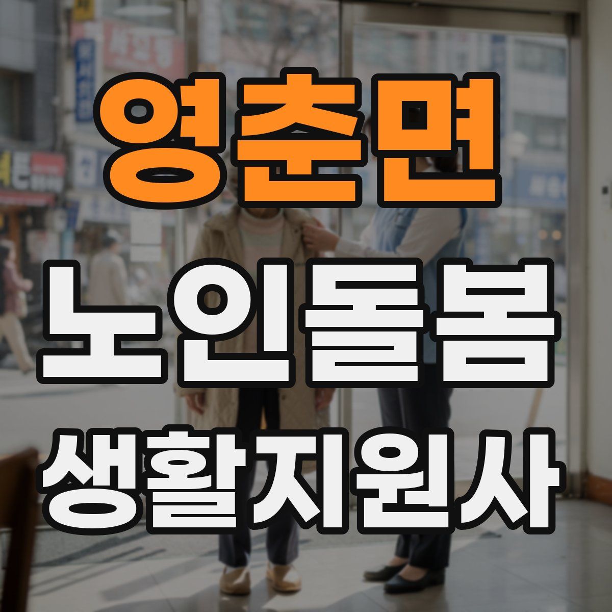 영춘면 노인돌봄생활지원사 자격증
