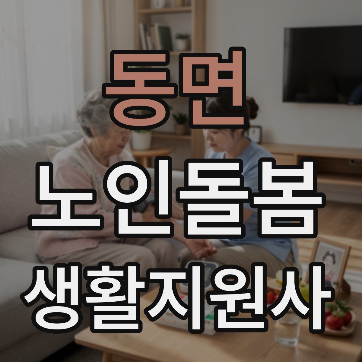 동면 노인돌봄생활지원사 자격증