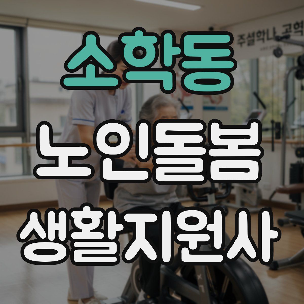 소학동 노인돌봄생활지원사 자격증