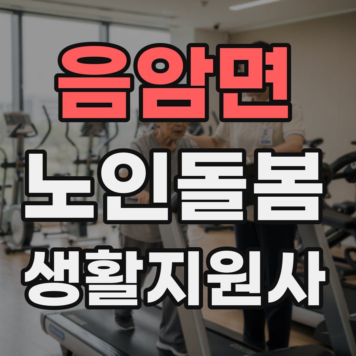 음암면 노인돌봄생활지원사 자격증