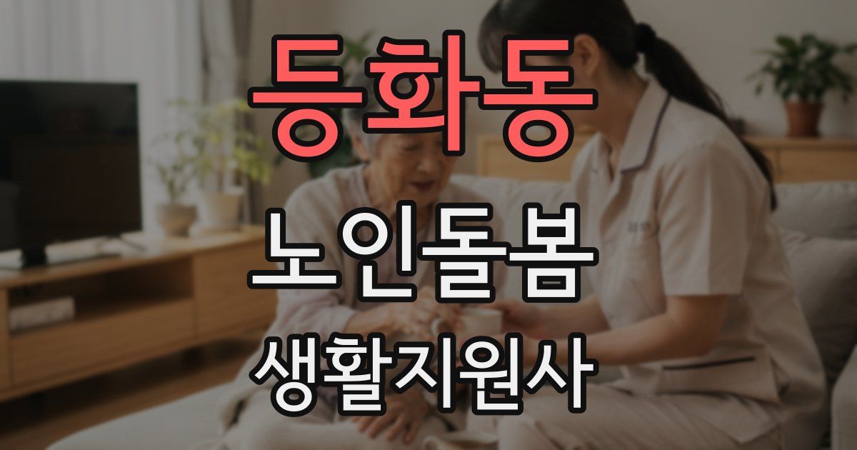 등화동 노인돌봄생활지원사 자격증