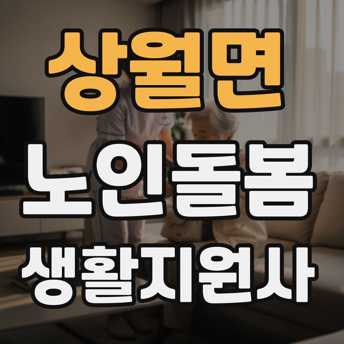 상월면 노인돌봄생활지원사 자격증