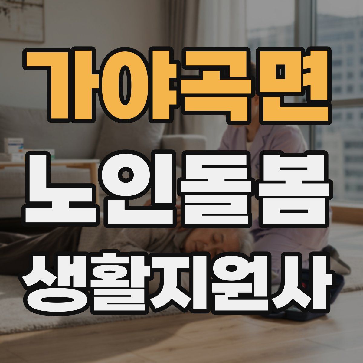 가야곡면 노인돌봄생활지원사 자격증
