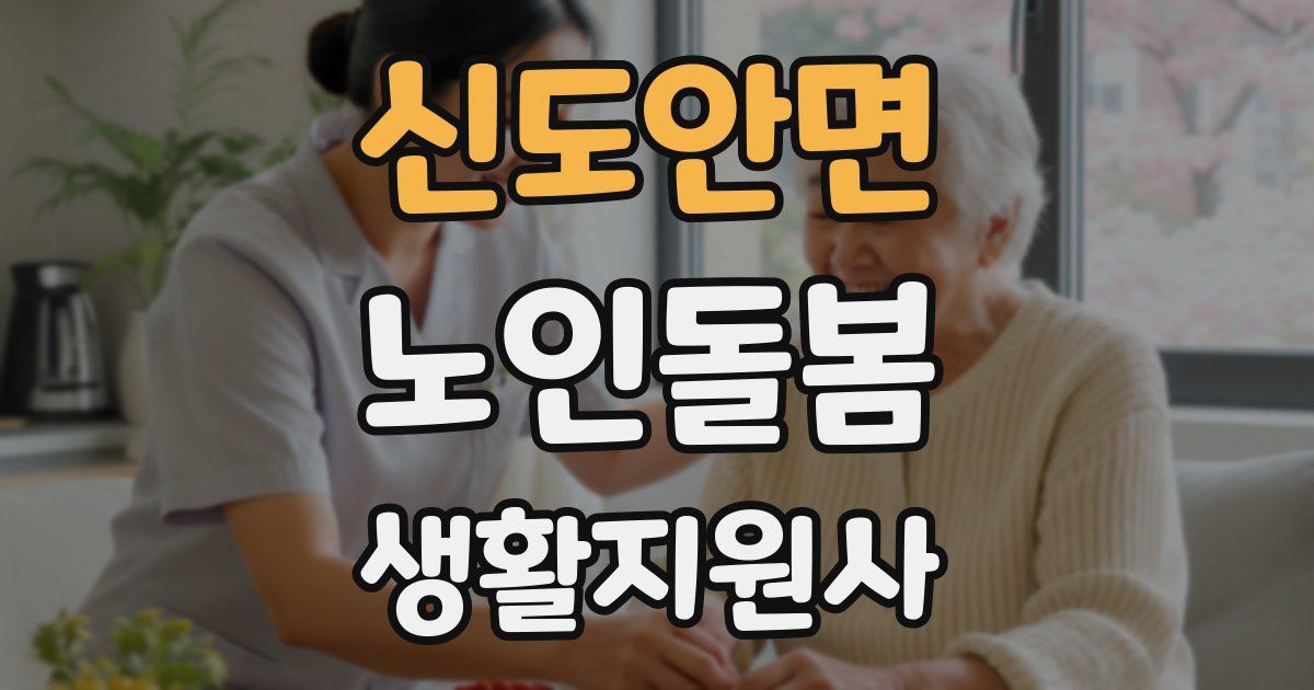 신도안면 노인돌봄생활지원사 자격증
