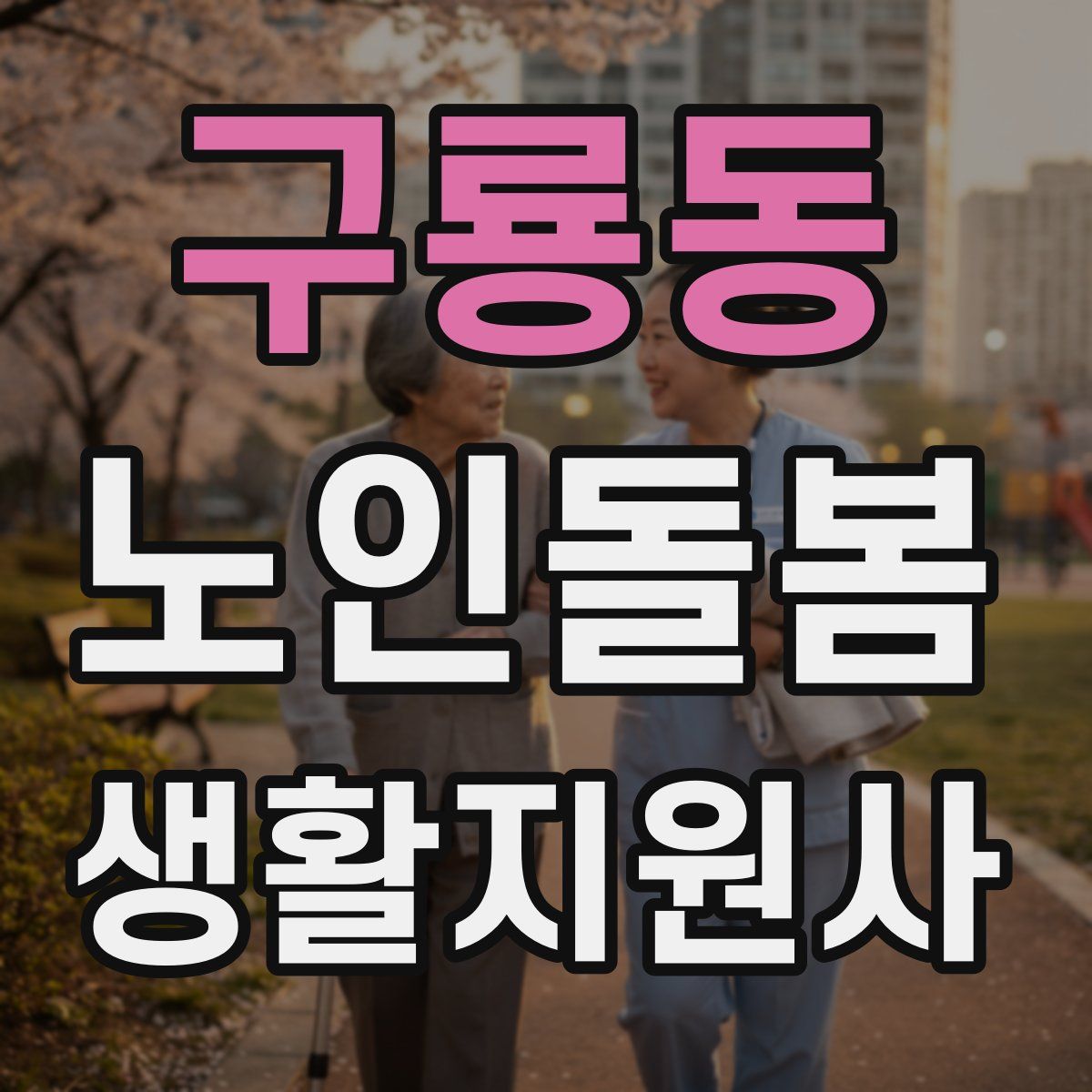구룡동 노인돌봄생활지원사 자격증