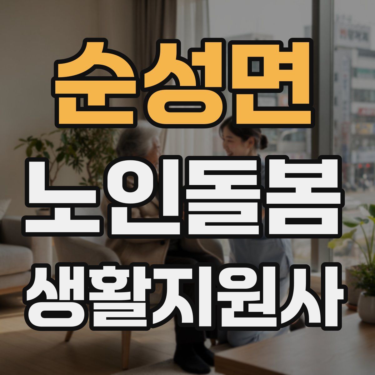순성면 노인돌봄생활지원사 자격증