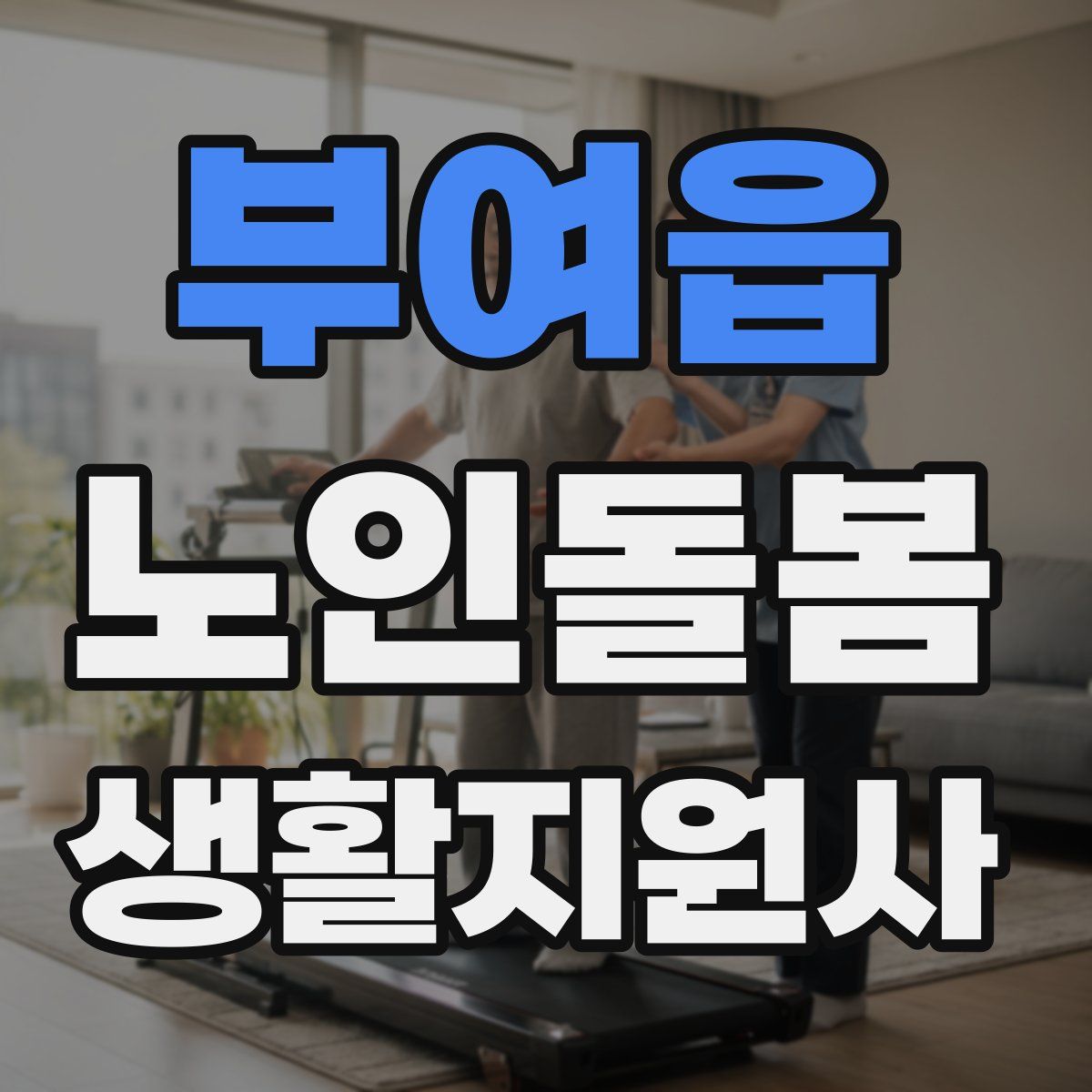 부여읍 노인돌봄생활지원사 자격증