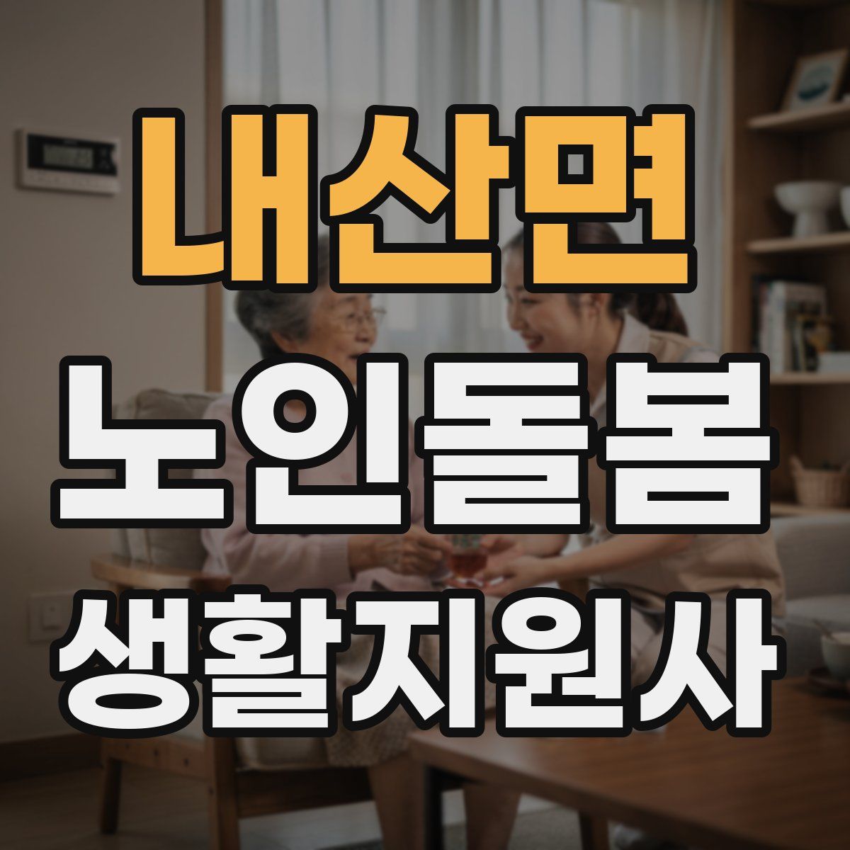 내산면 노인돌봄생활지원사 자격증