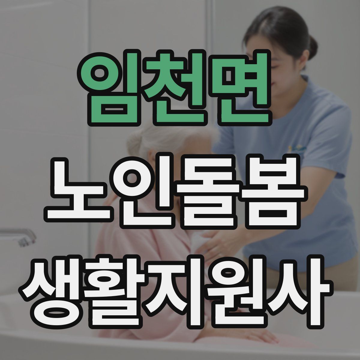 임천면 노인돌봄생활지원사 자격증
