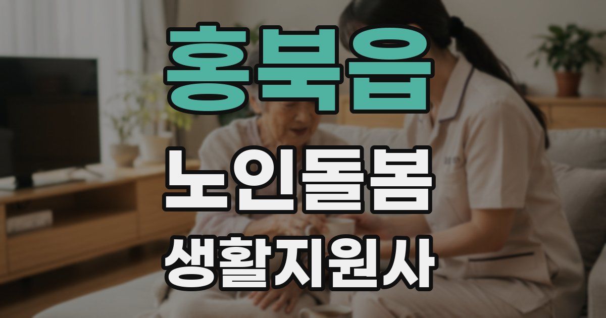 홍북읍 노인돌봄생활지원사 자격증