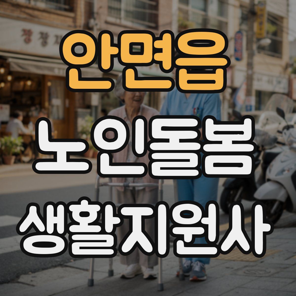 안면읍 노인돌봄생활지원사 자격증