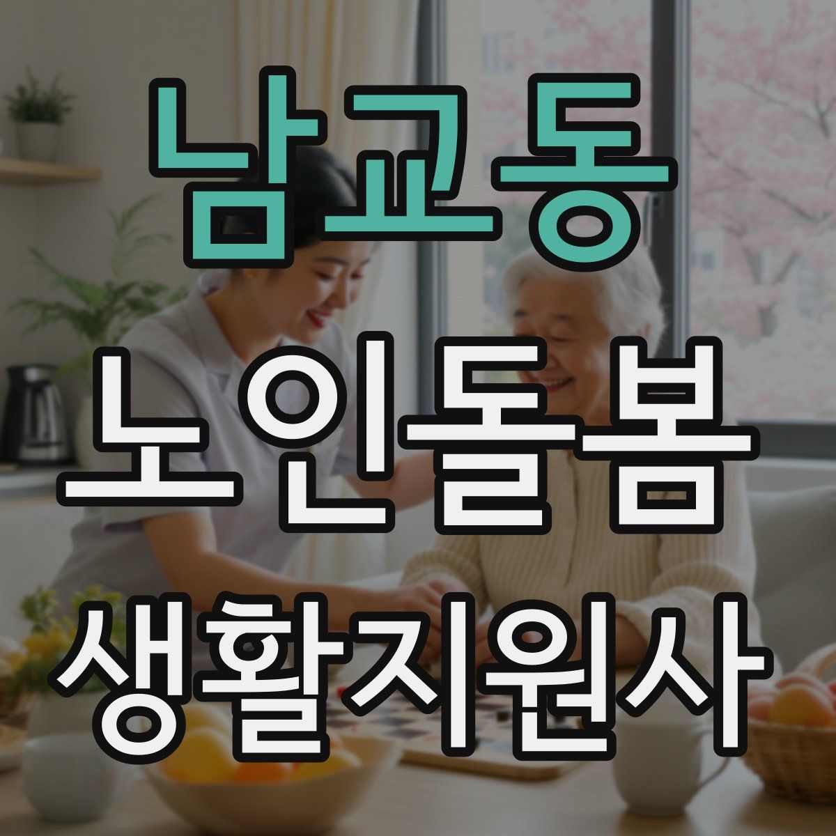 남교동 노인돌봄생활지원사 자격증