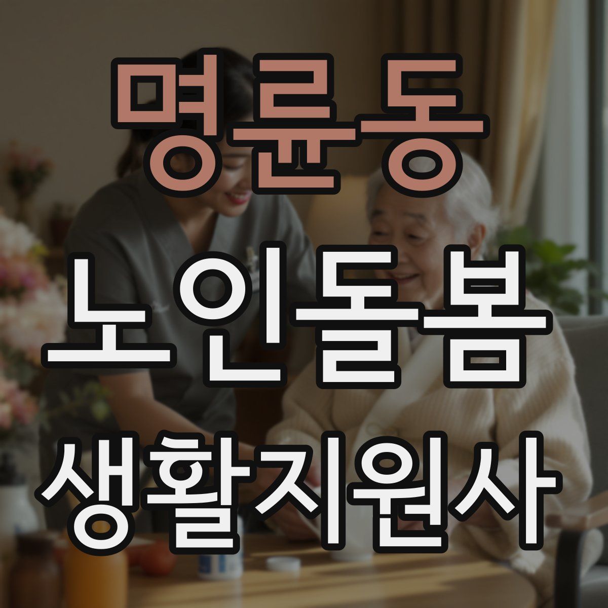 명륜동 노인돌봄생활지원사 자격증