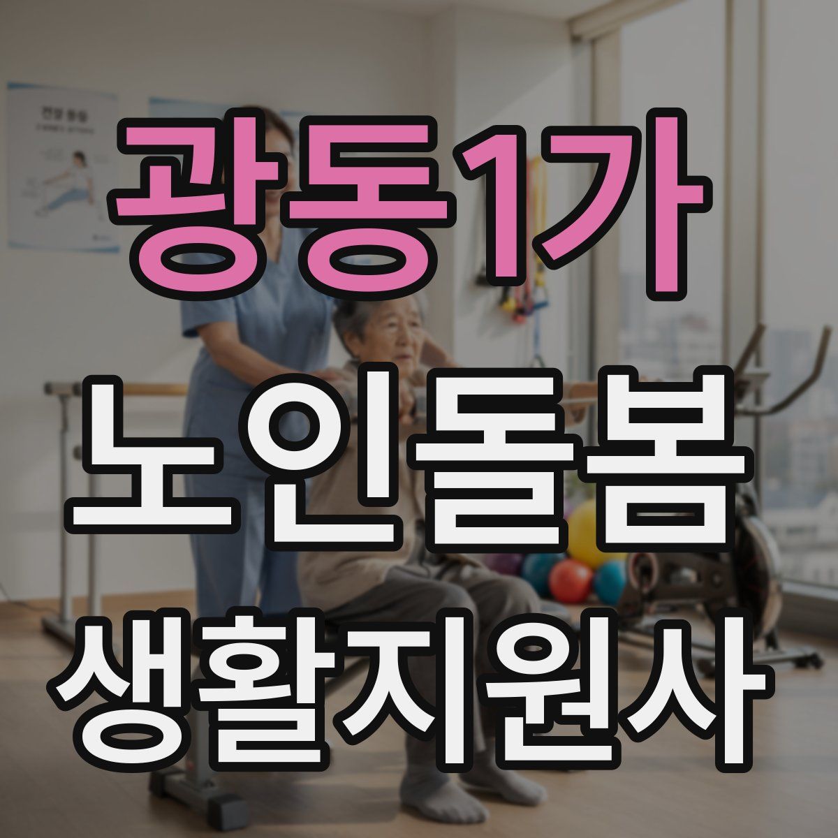 광동1가 노인돌봄생활지원사 자격증