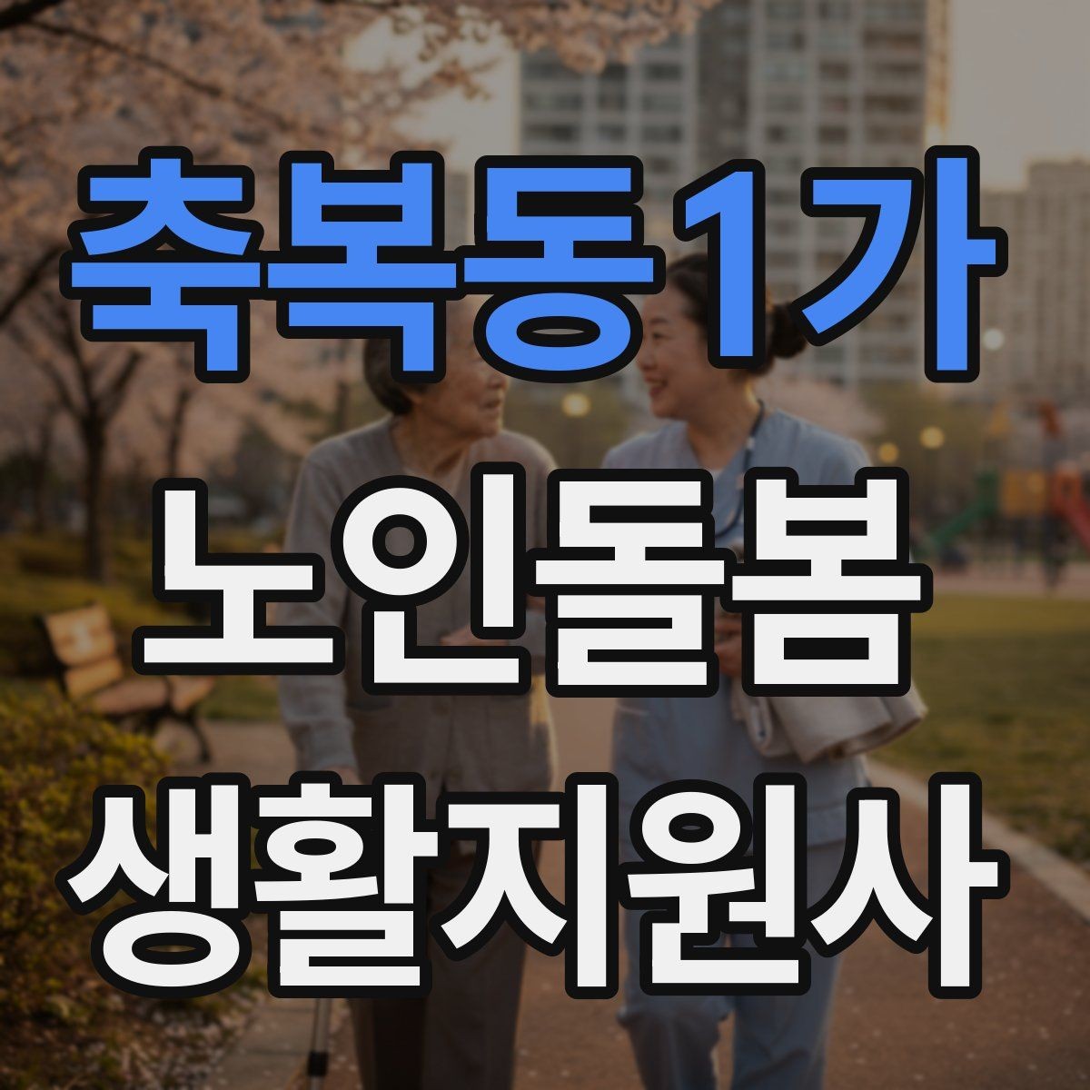 축복동1가 노인돌봄생활지원사 자격증 발급 기관 선택에서 주의할 점