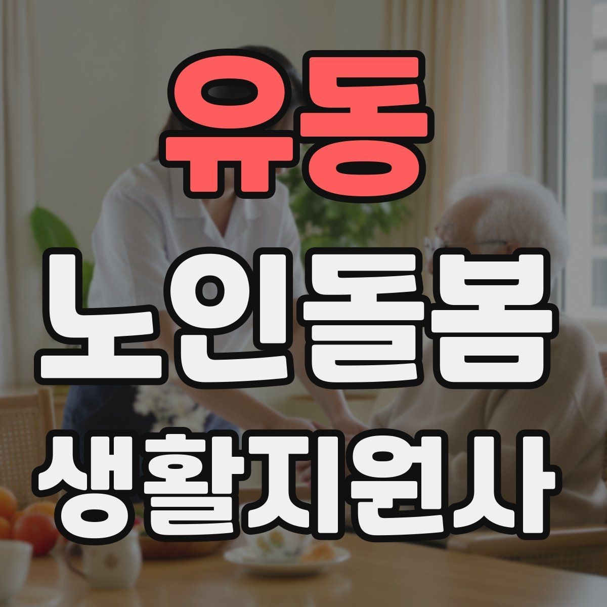 유동 노인돌봄생활지원사 자격증 준비 전 알아둘 기본 역할