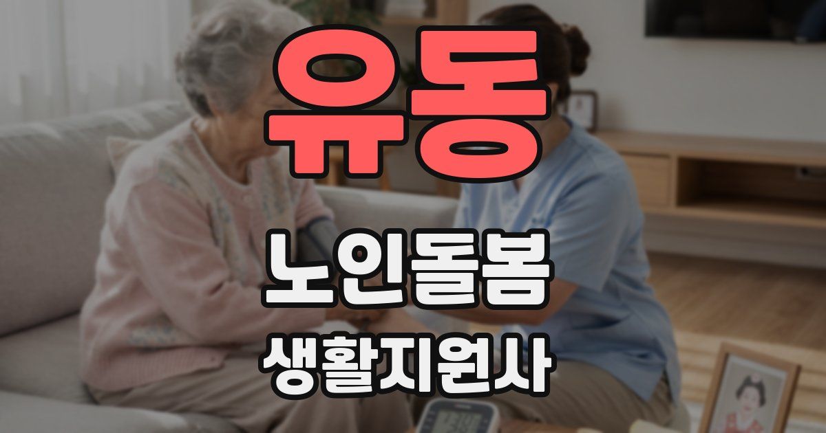 유동 노인돌봄생활지원사 자격증