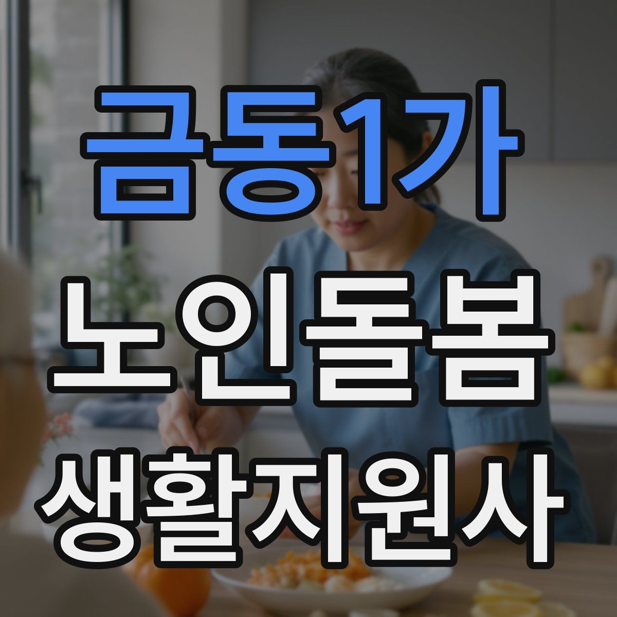 금동1가 노인돌봄생활지원사 자격증