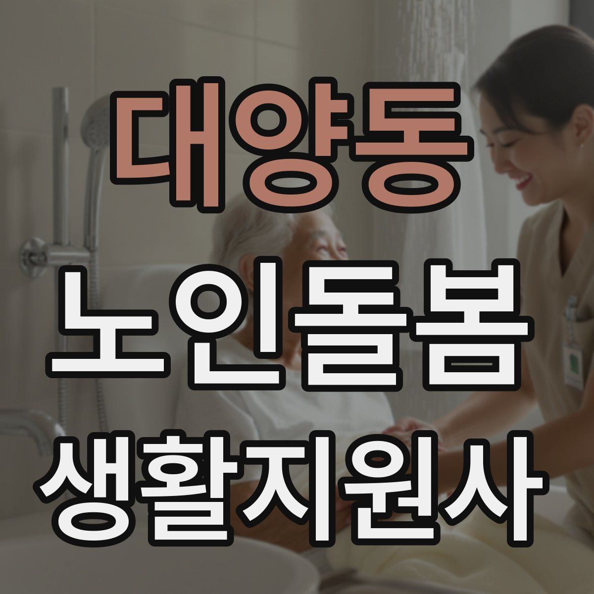 대양동 노인돌봄생활지원사 자격증