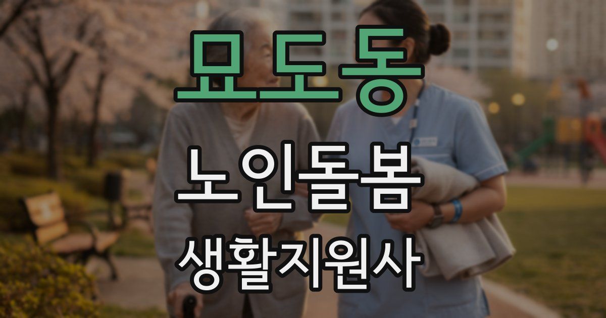 묘도동 노인돌봄생활지원사 자격증