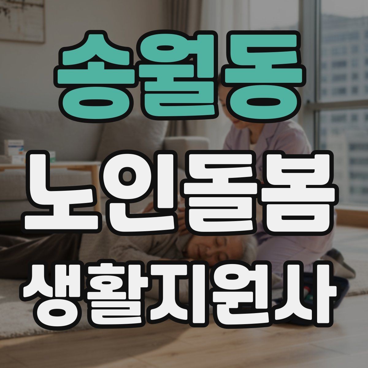 송월동 노인돌봄생활지원사 자격증 이동 보조가 필요할 때 주의사항