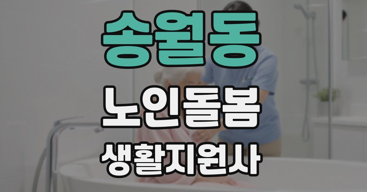 송월동 노인돌봄생활지원사 자격증