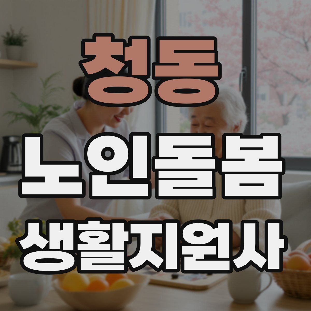 청동 노인돌봄생활지원사 자격증 낙상 사고를 예방하는 기본 점검
