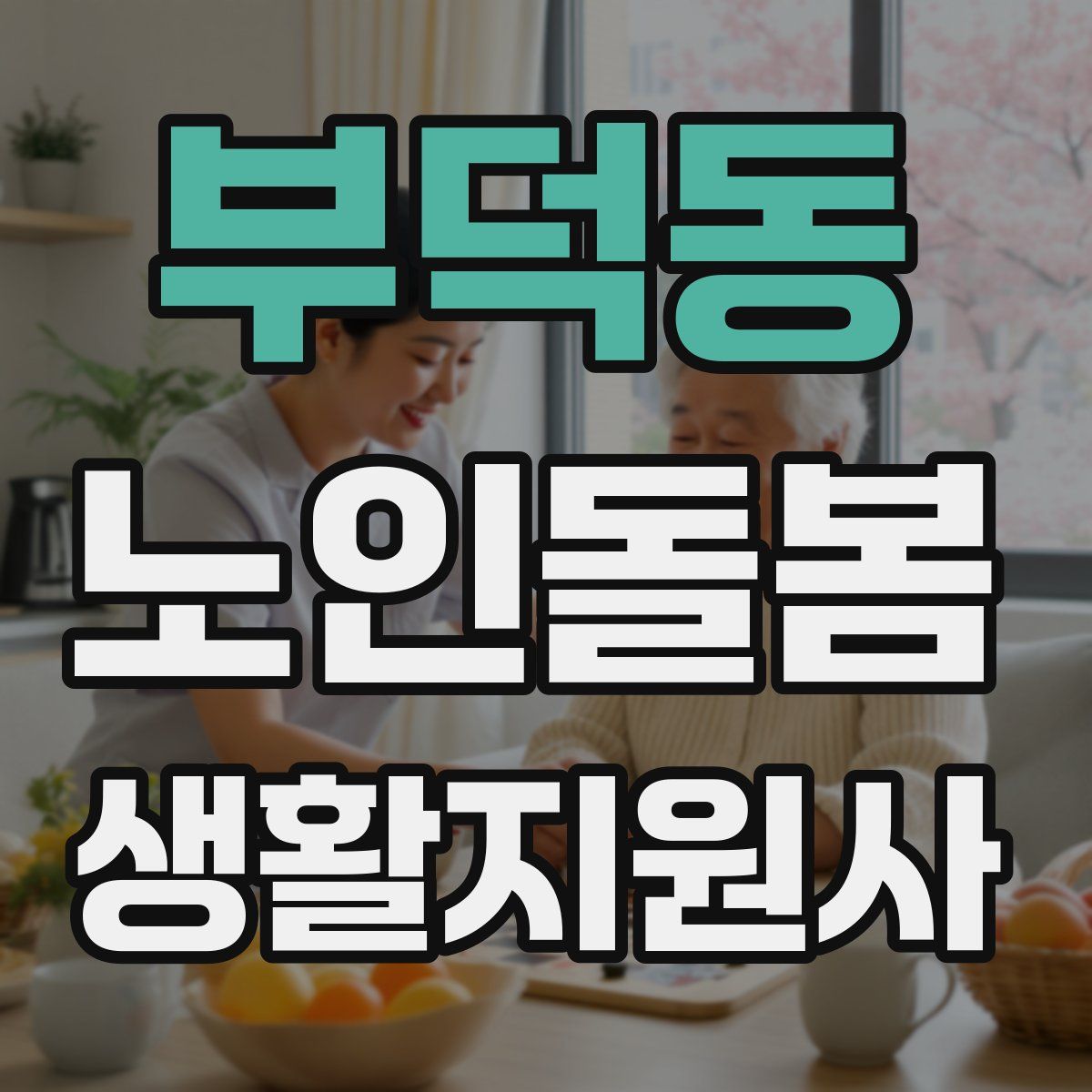 부덕동 노인돌봄생활지원사 자격증