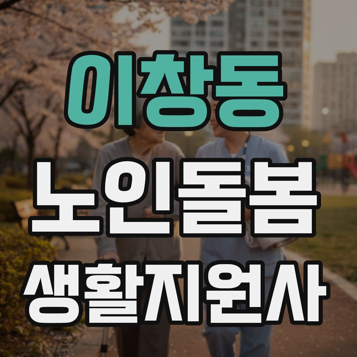 이창동 노인돌봄생활지원사 자격증