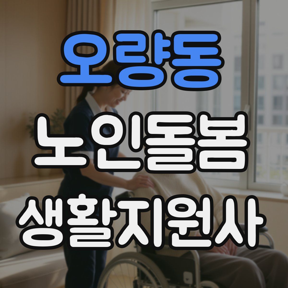 오량동 노인돌봄생활지원사 자격증