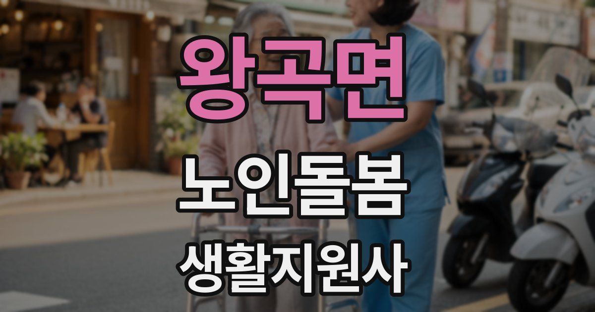 왕곡면 노인돌봄생활지원사 자격증