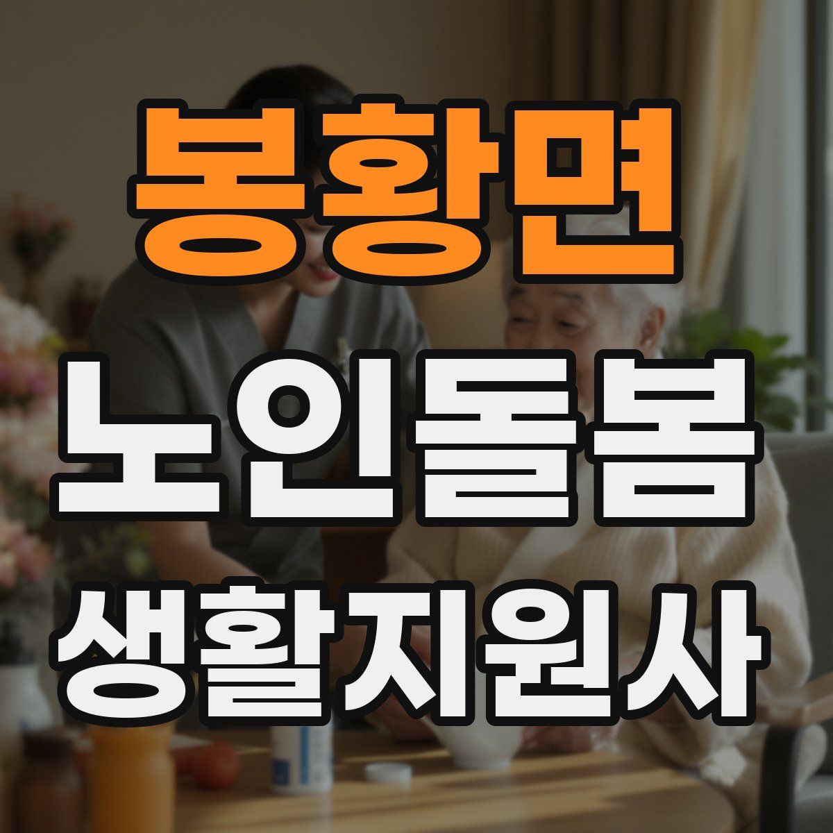 봉황면 노인돌봄생활지원사 자격증