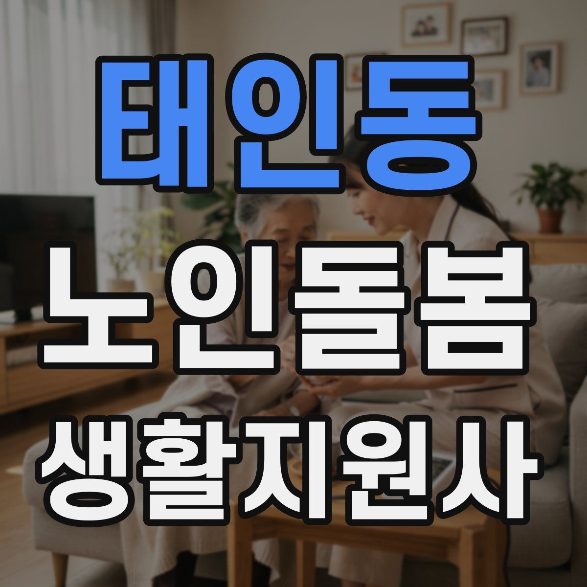 태인동 노인돌봄생활지원사 자격증