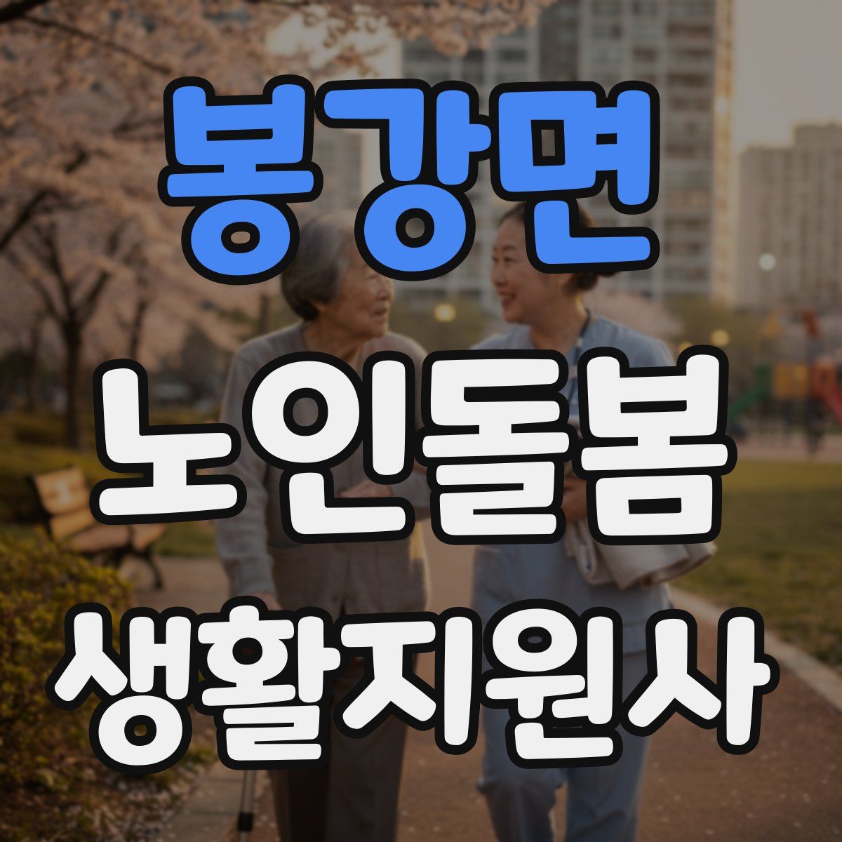 봉강면 노인돌봄생활지원사 자격증