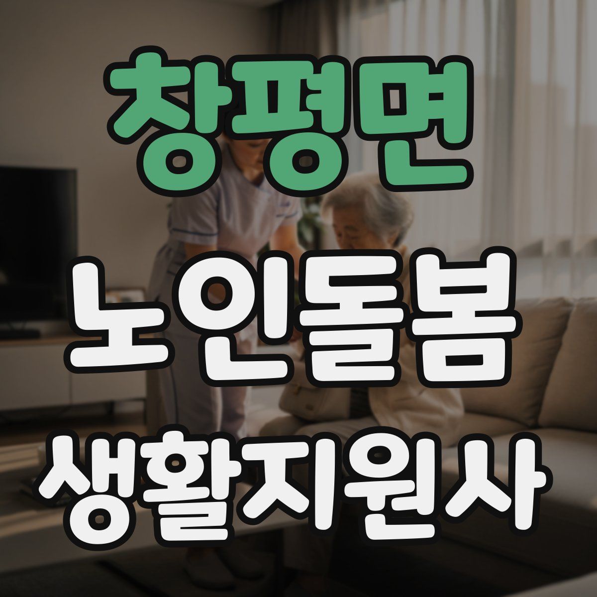 창평면 노인돌봄생활지원사 자격증