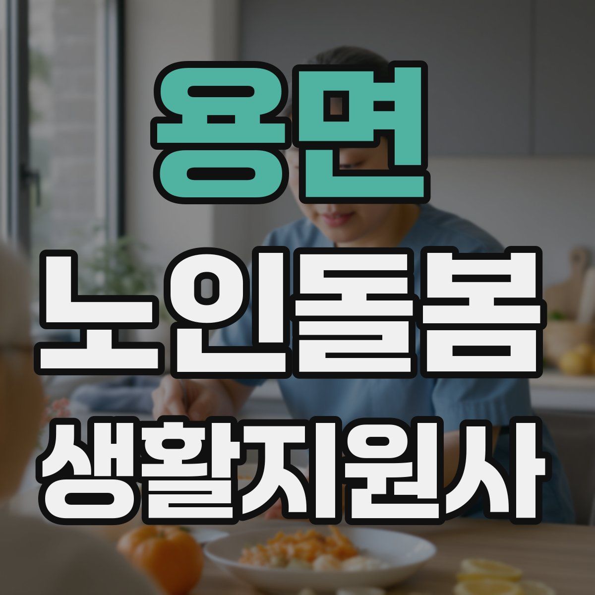 용면 노인돌봄생활지원사 자격증