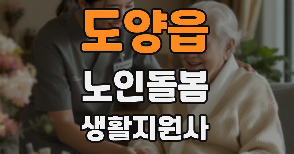 도양읍 노인돌봄생활지원사 자격증
