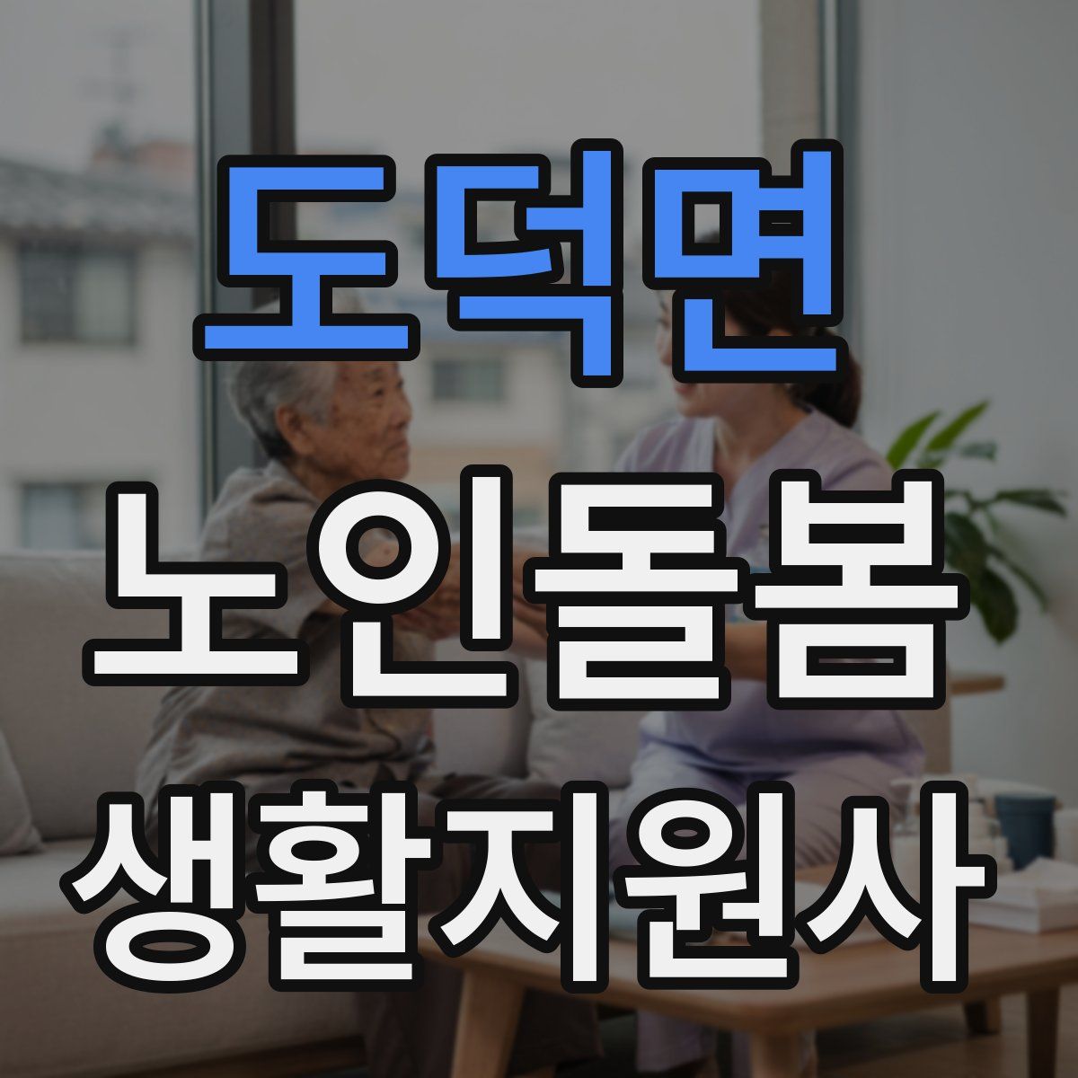 도덕면 노인돌봄생활지원사 자격증