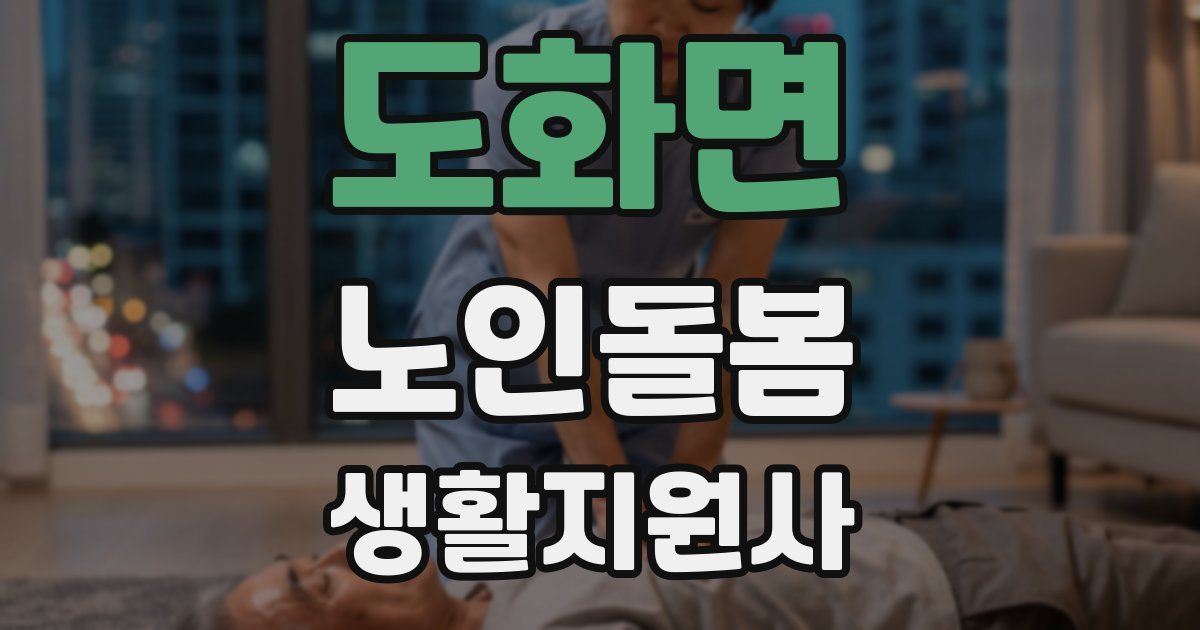 도화면 노인돌봄생활지원사 자격증